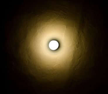 灯，光，结构，圆，墙，黑暗