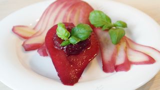 梨，红酒，红酒梨，吃，装饰