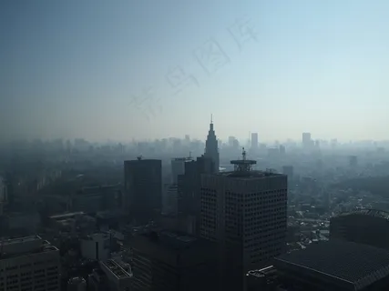 东京,早晨,新宿,阴霾,高层建筑 东京,早晨,新宿,阴霾,高层建筑