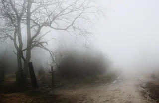 坟墓，雾，秋，心情，气氛，系泊，自然