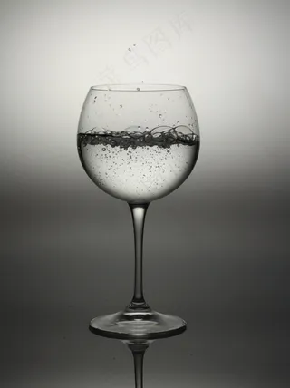 水，玻璃，反射，饮料，镜像，滴灌