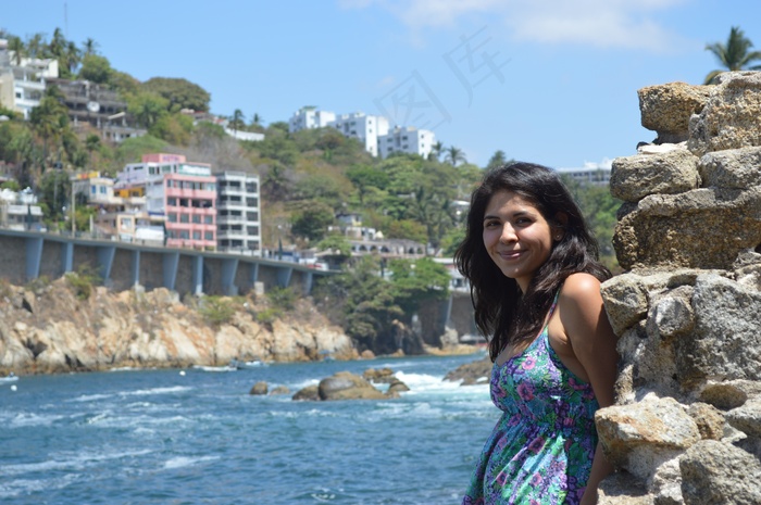 妇女，墨西哥，模型，遇见人，美丽，阿卡普尔科