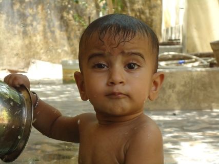 婴儿，男孩，护理，儿童，人见人爱，孩子，婴儿，甜，浴