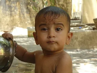 婴儿，男孩，护理，儿童，人见人爱，孩子，婴儿，甜，浴