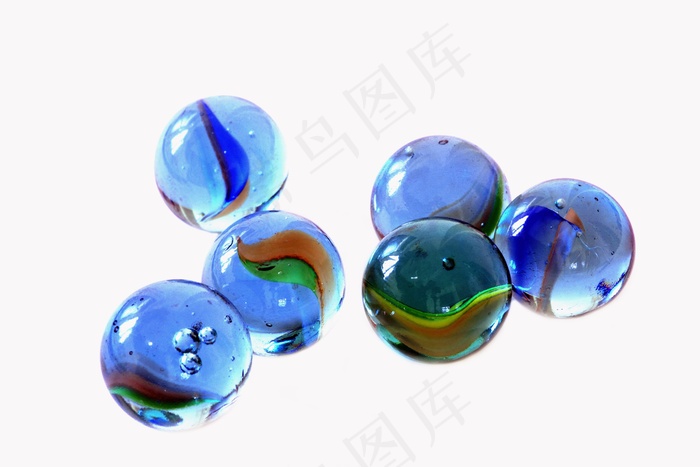 玻璃弹珠,宝石,蓝晶石,琉璃珠,玩具,白色背景上的玻璃球
