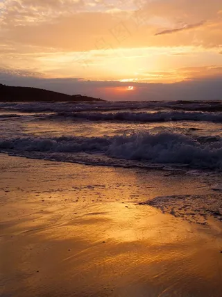 伟大，波浪，东，太阳