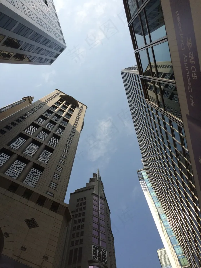 现代，香港，建筑，高层建筑
