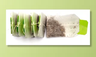 袋泡茶，茶，袋，热，标签，杯