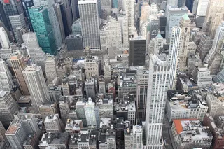 纽约，建筑物，高层，顶视图，城市，城市