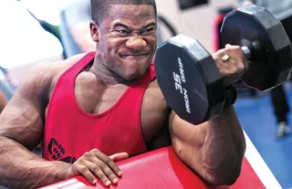 健身，肌肉，锻炼，重量，主动，手臂卷曲