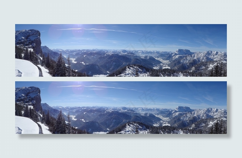 高山，奥地利，Steinplatte，滑雪场，全景