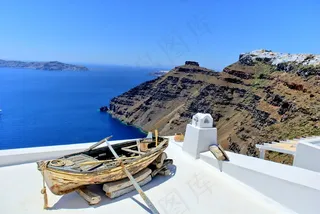 希腊，圣托里尼岛，海滩，太阳，假期，夏天