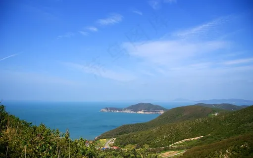 清算也是，海，天空，蓝色，海滩，山