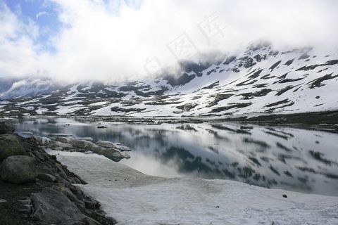风景，雪，冰，白，挪威，冬天