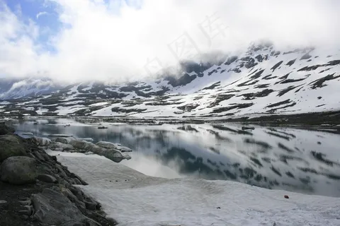风景，雪，冰，白，挪威，冬天