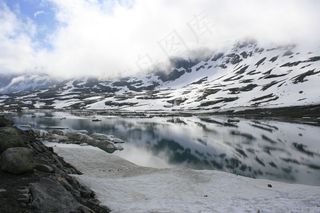 风景，雪，冰，白，挪威，冬天