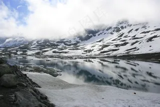 风景，雪，冰，白，挪威，冬天