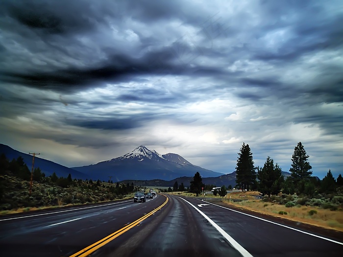 公路旅行，旅行，旅行，道路，驱动器，公路，天空