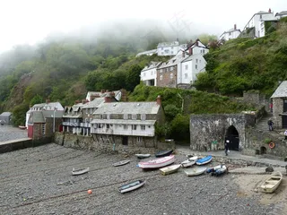 Clovelly，康沃尔郡，英格兰，村，海岸，海，引导