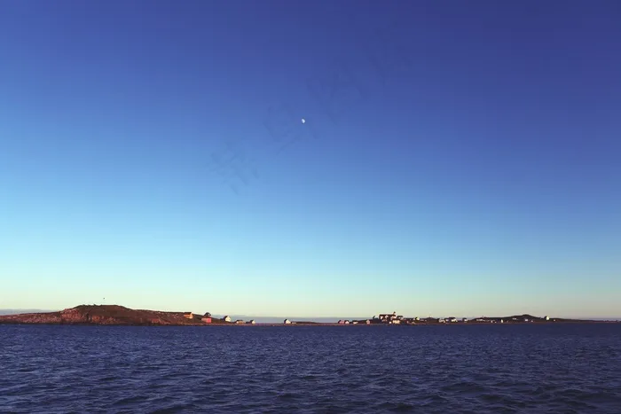 海洋，海，蓝色，天空，水，月亮，景观，海岸