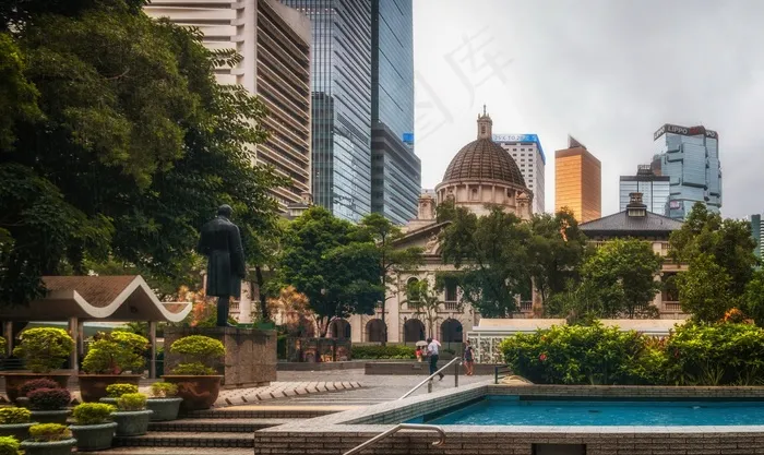 中国香港，城市，城市，城市，天际线