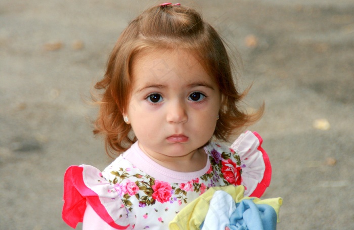 儿童，女孩，肖像，眼睛，无罪，模特，悲伤