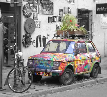 汽车，菲亚特，魔术，车辆，现场，汽车，独特