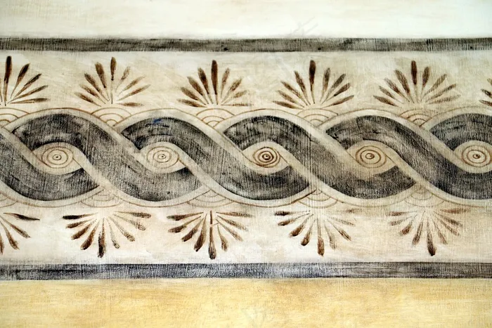 摩洛哥，壁画，墙，设计，摩洛哥，架构