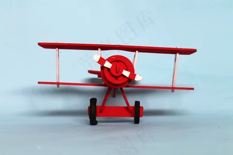 飞机，蓝色，红色，飞机，玩具