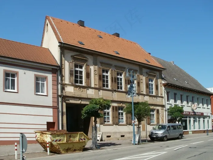 房屋，建筑，集装箱，霍根海姆，建设