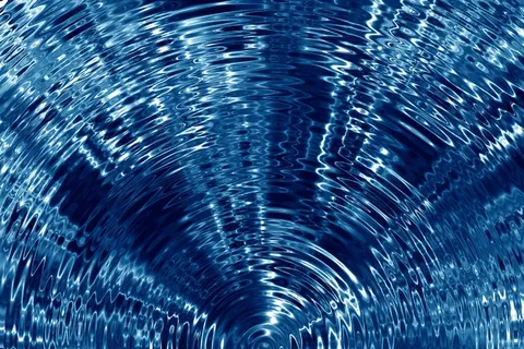 涟漪，波浪，水面，液体，辐射