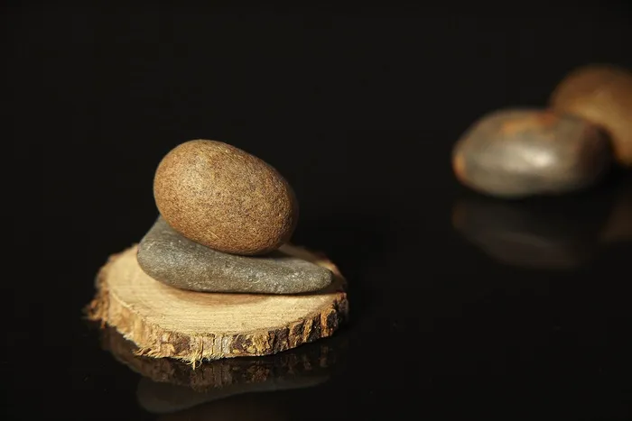 石材，放松，装饰，深色