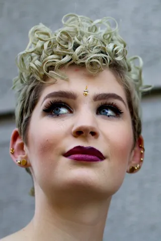 人的，女人，肖像，融化了，克劳斯哈尔