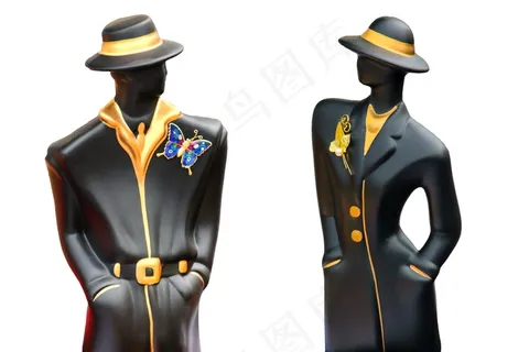 无花果，女人，男子，瓷器，雕塑，剪影，艺术