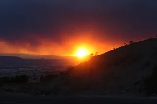 太阳，火，光，明亮，发光，地平线，橙色，耀斑