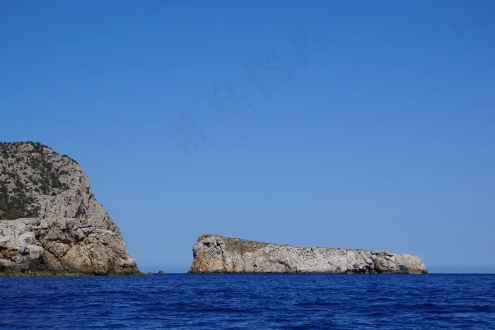 伊维萨岛，岛，海，西班牙，岩，水