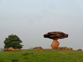 雕塑，达尔夫森，荷兰，艺术，装饰，公园，岩