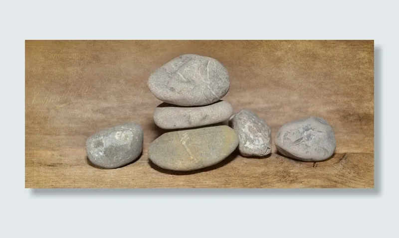 木地板，石头，坚硬，一个在另一个之上