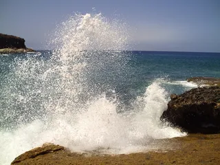 沧海，波，哥斯达黎加，夏天，性质，水机，海洋，泡沫