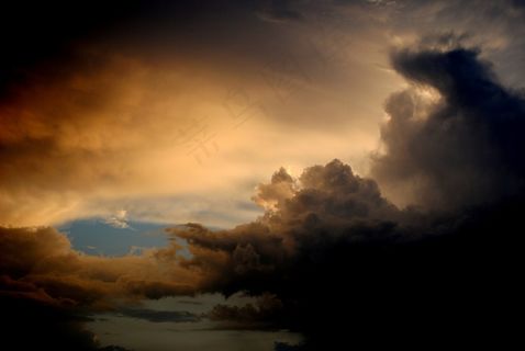 云，日落，天气，天空，光，Cloudscape