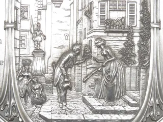 浮雕，金属，墙板，鲜花，移交