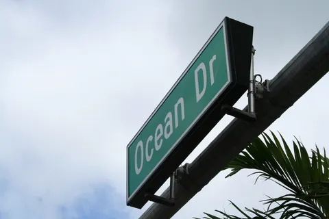 海洋大道,迈阿密海滩,佛罗里达,海滩,海滨 海洋大道,迈阿密海滩,佛罗里达,海滩,海滨