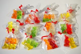 软糖熊，包装，香囊，米粉，玻璃纸