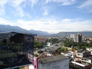 哥伦比亚，全景，山，建筑，天际线