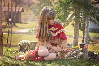 人类，儿童，女孩，印度人，印度人，播放，出，性质