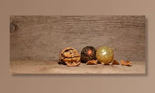 圣诞节装饰品，圣诞节球，核桃，圣诞节