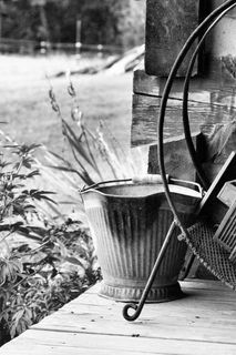 煤桶，门廊，农场，国家，外，房子，家