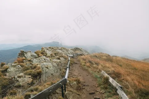 路径，小山，自然，景观，天空，户外，夏天
