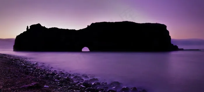 南非，咖啡湾，墙上的洞，山