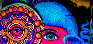 石墨，绘画，街头艺术，街头艺术